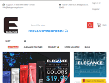 Tablet Screenshot of elegancegel.com
